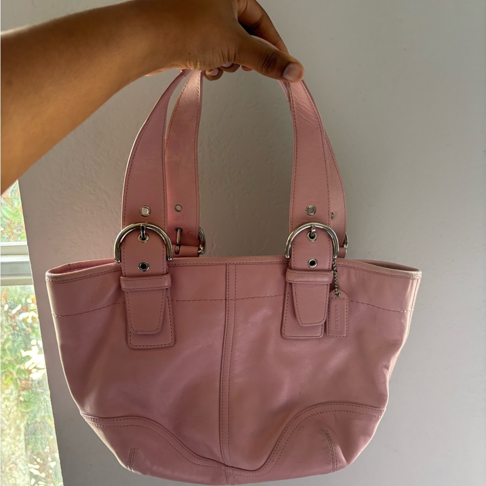 Pink coach bag